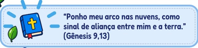 Quadro com o versículo Gênesis 9,13